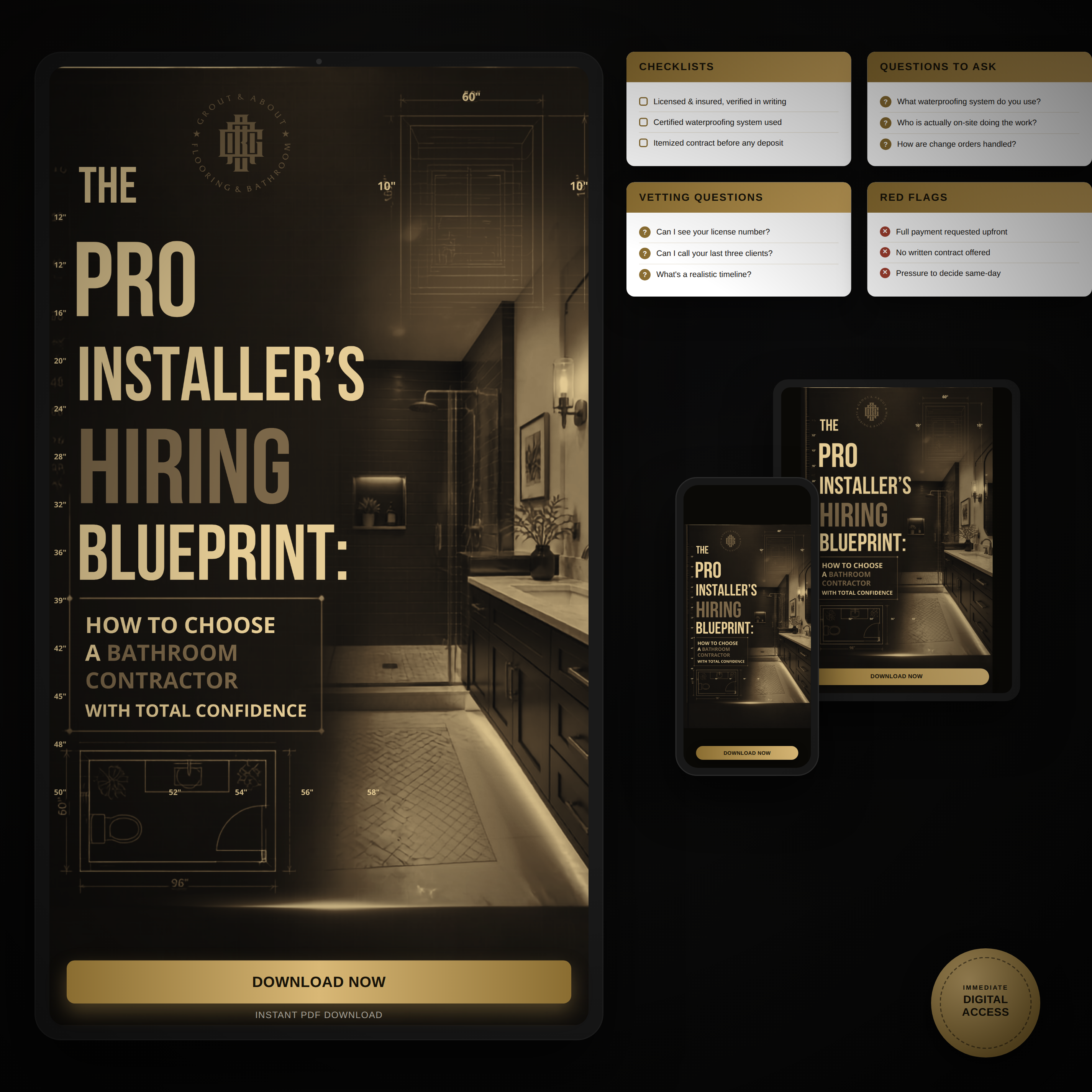 The Pro Installer's Hiring Blueprint — a digital guide to vetting and choosing a bathroom contractor